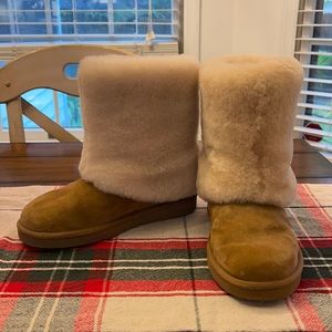 UGG fur boots size 7